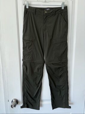 REI Convertible Cargo hiking Pants shorts adjustable waist M 10-12